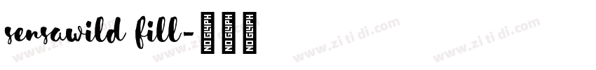 SensaWild Fill字体转换